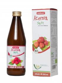 Bio Acerola 100 % Fruchtsaft - 330 ml Glasflasche